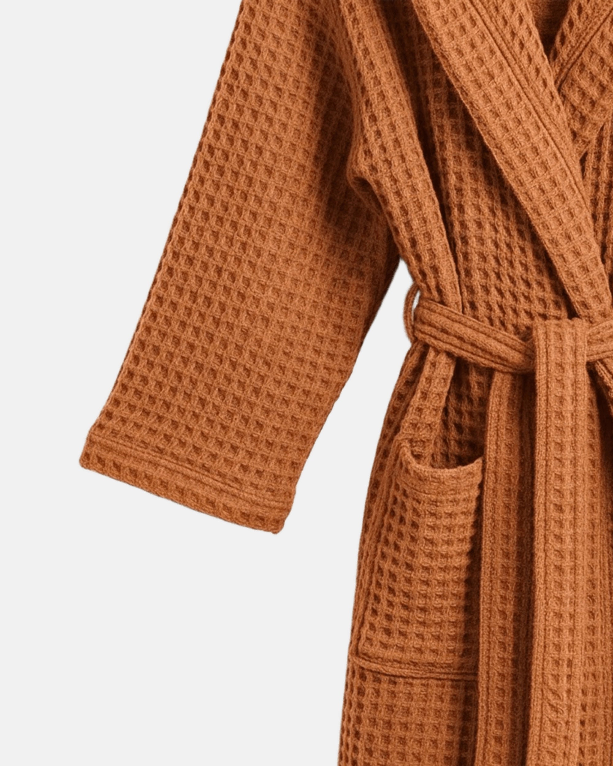 Peignoir Gaufre Orange Goutte