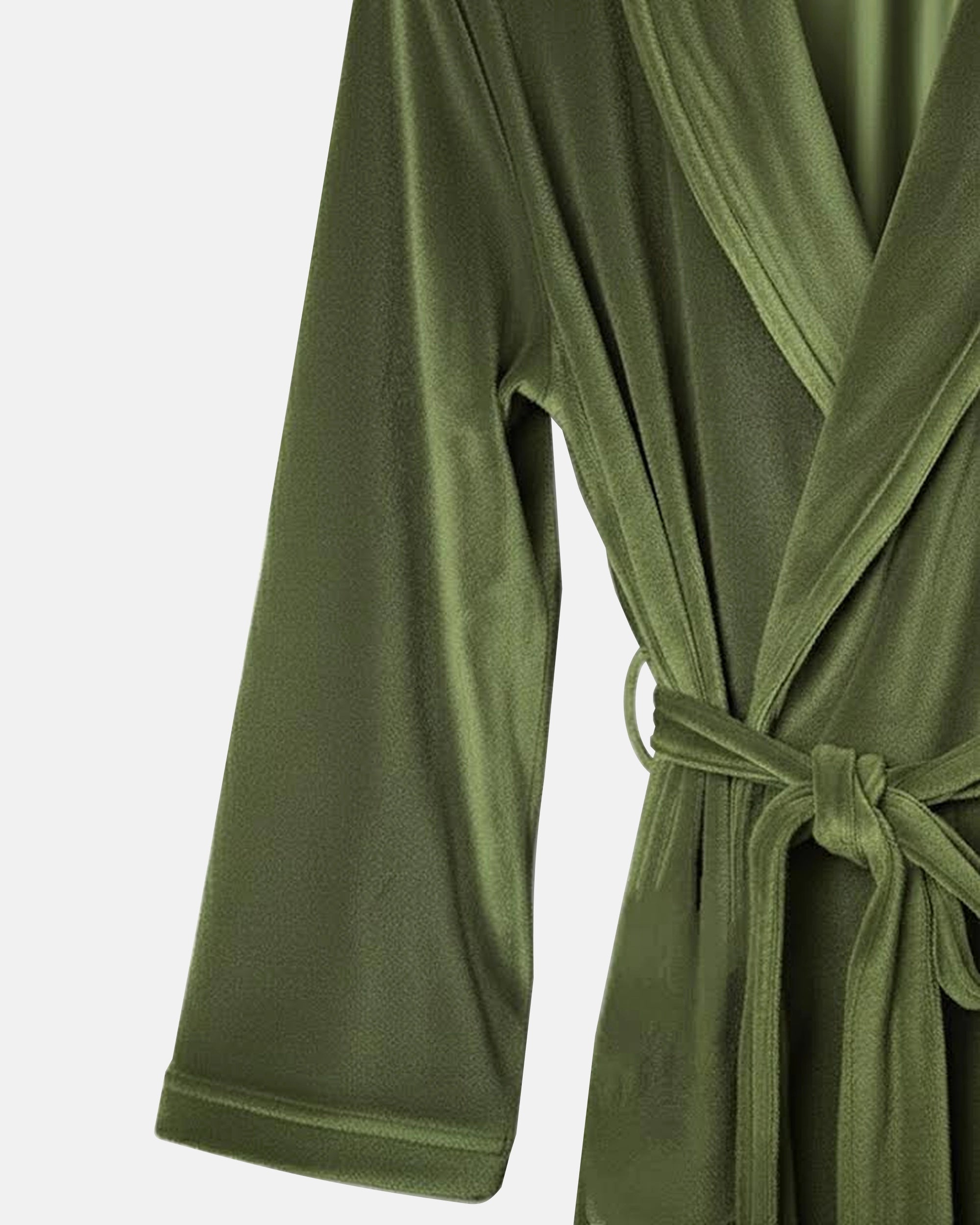 Peignoir en velours olive Invalides