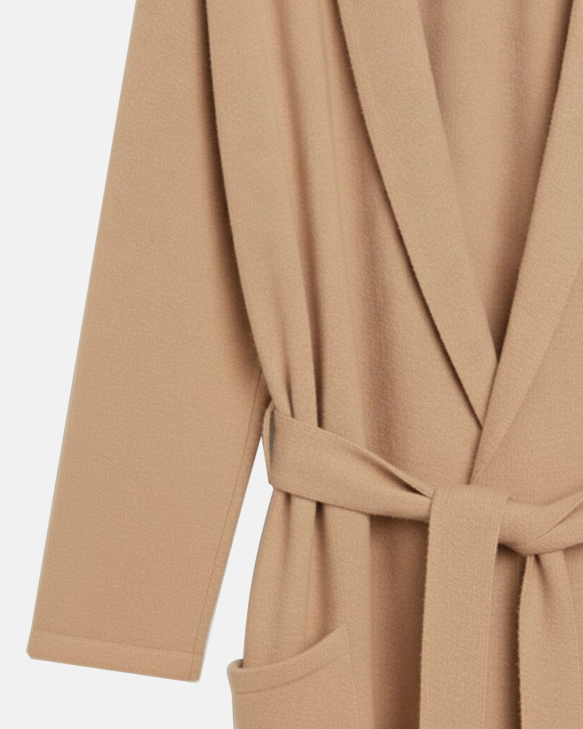 Peignoir en cachemire camel Louvre