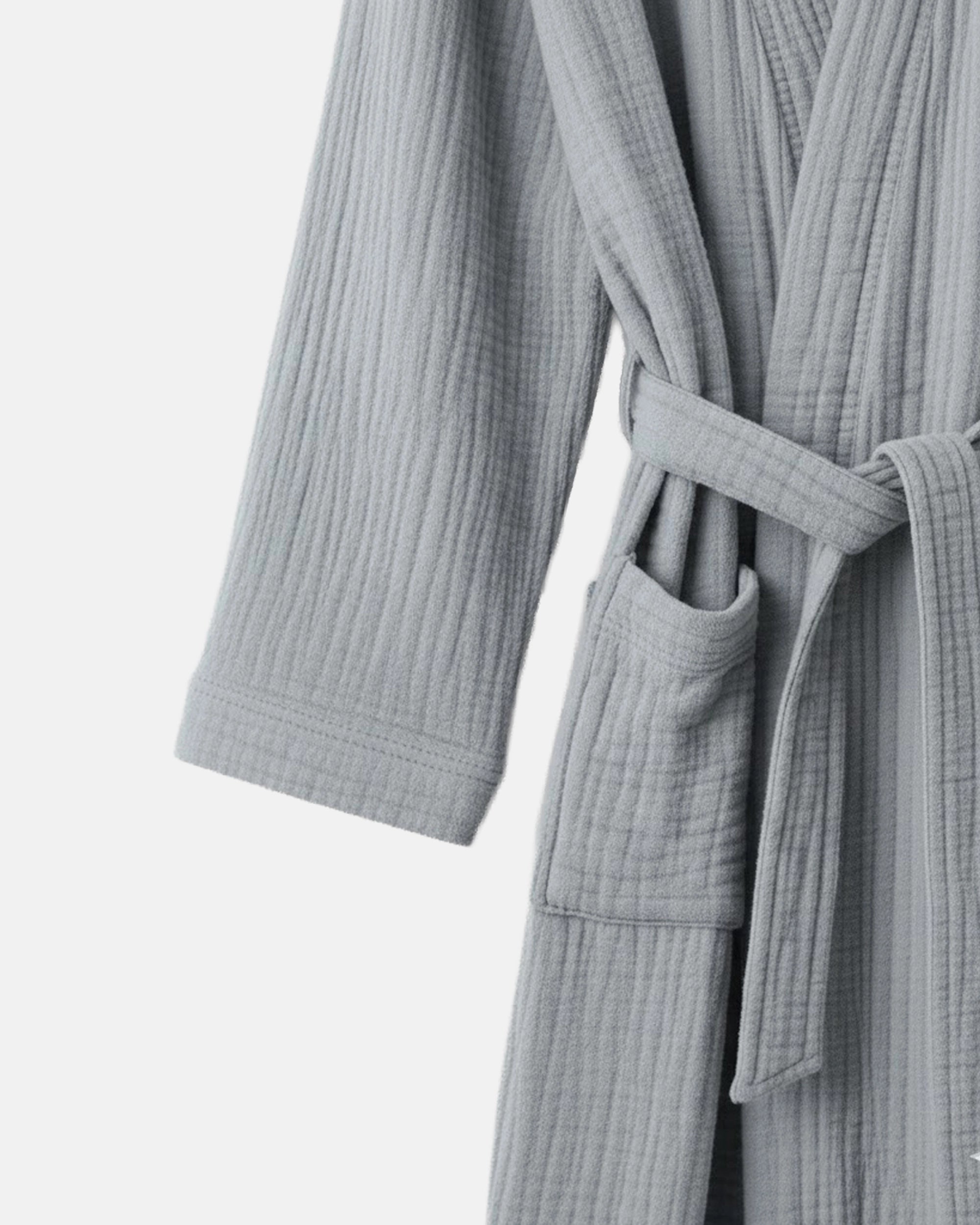 Peignoir Mousseline Gris Grenelle