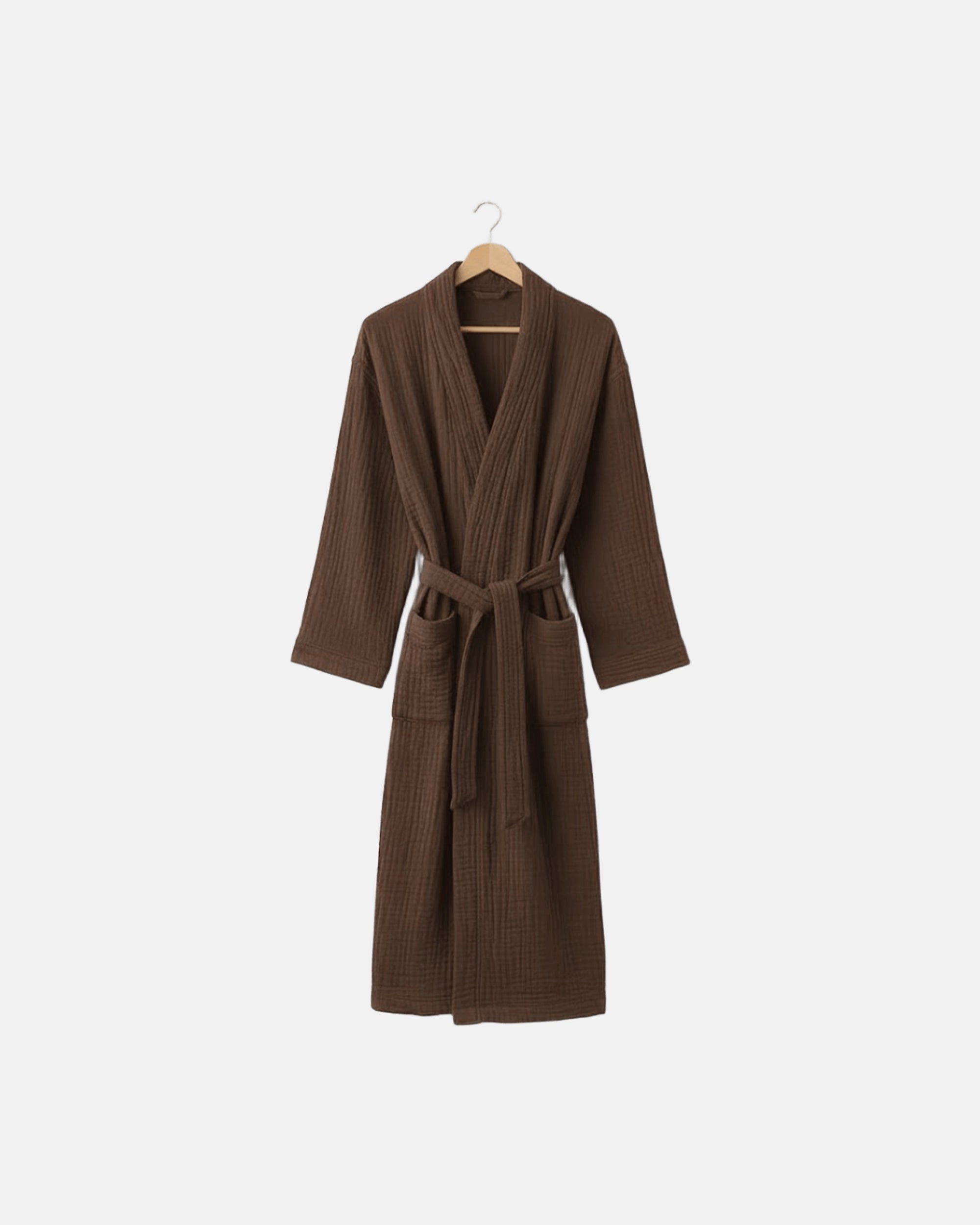 Peignoir en mousseline Brun Saint-Louis