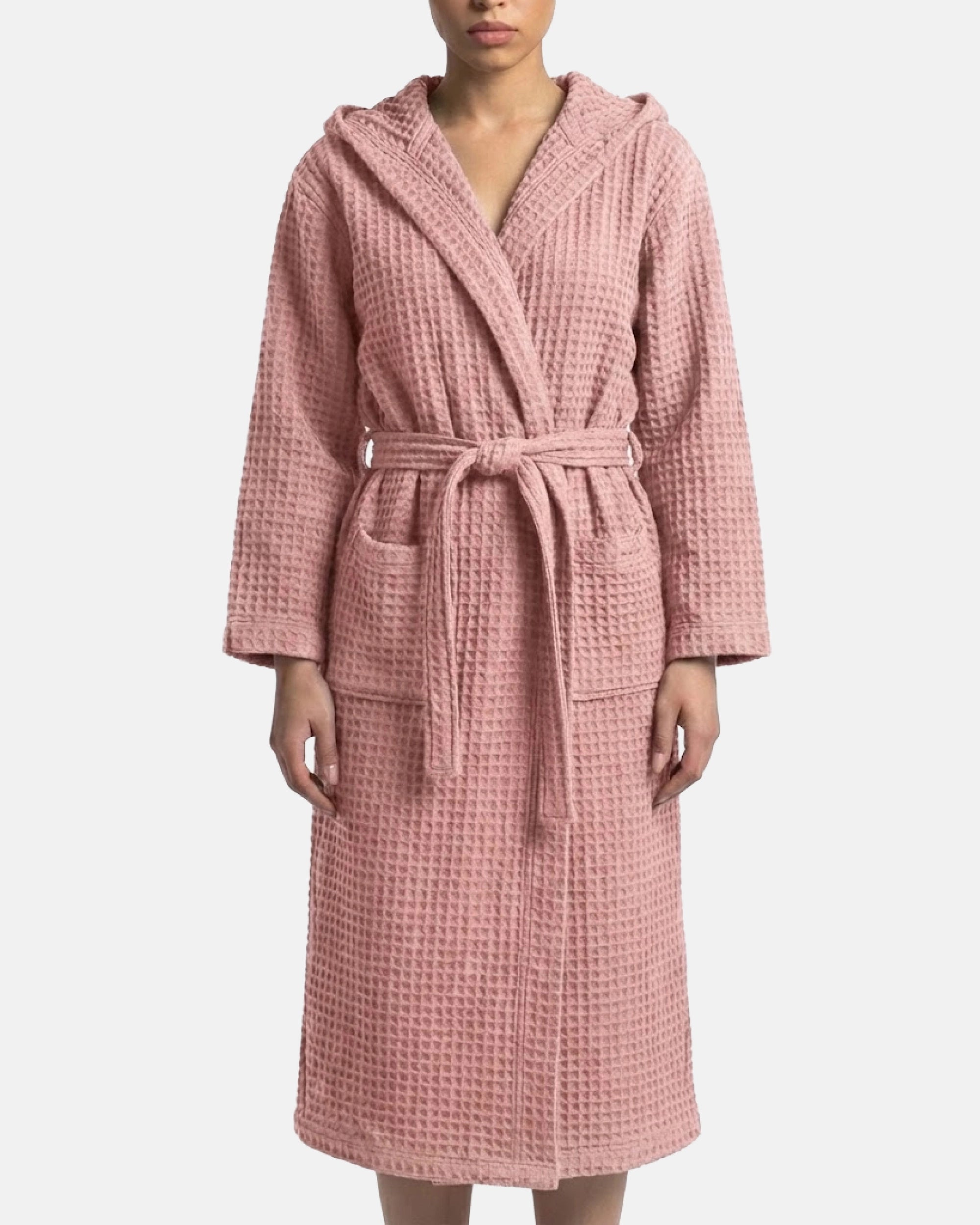 Peignoir Gaufre Rose Crémieux