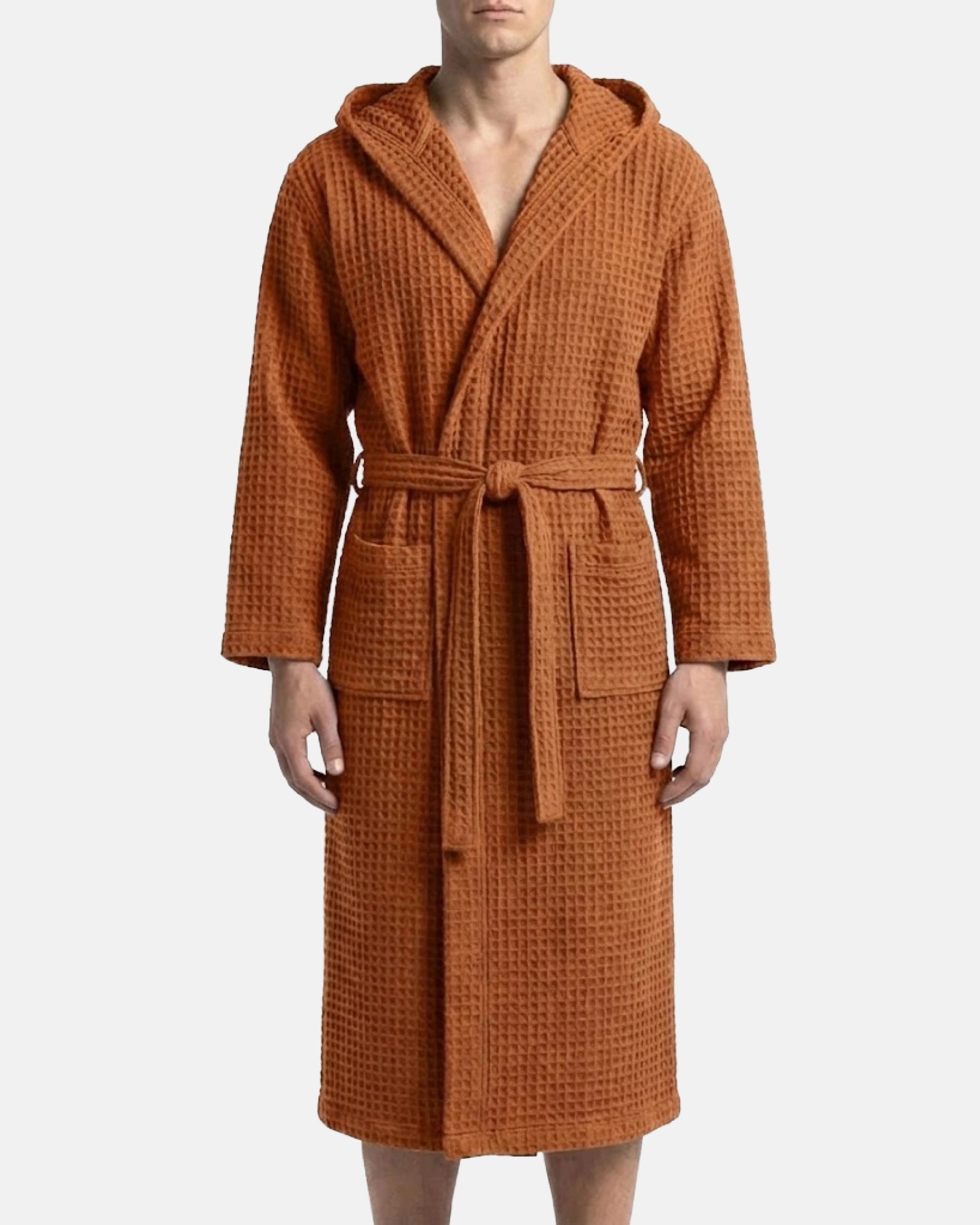 Peignoir Gaufre Orange Goutte