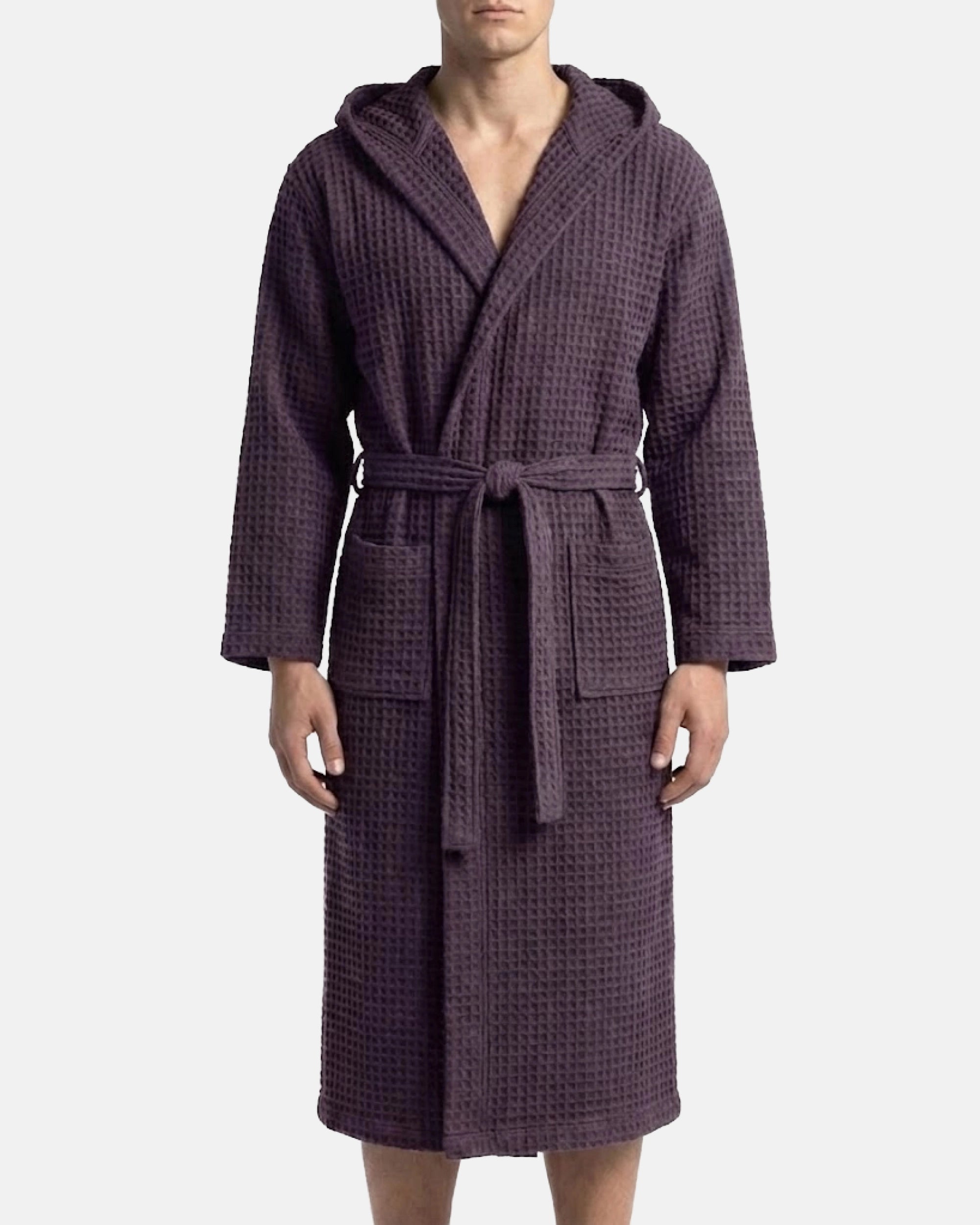 Peignoir gaufré violet Villette